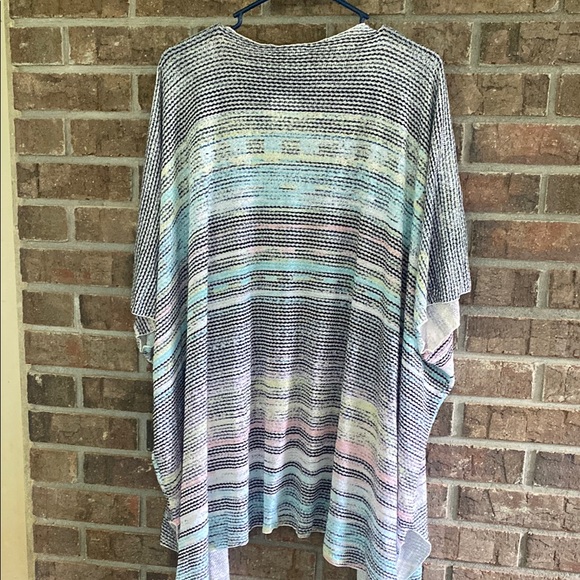 Chris & Carol Pastel Striped Open-Front Cardigan - Picture 3 of 3